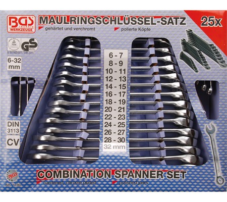 BGS set viljuškasto-okastih ključeva 6-32mm 25-dijelni pro+ 1190